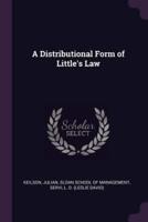 A Distributional Form of Little's Law