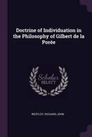 Doctrine of Individuation in the Philosophy of Gilbert De La Porée