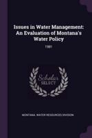 Issues in Water Management