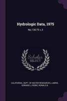 Hydrologic Data, 1975