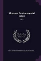 Montana Environmental Index