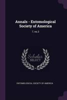 Annals - Entomological Society of America