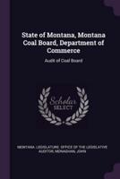 State of Montana, Montana Coal Board, Department of Commerce