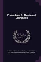 Proceedings Of The Annual Convention