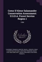 Coeur d'Alene Salamander Conservation Assessment