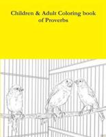 Children & Adult Coloring Book of Proverbs