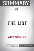 Summary of The List by Amy Siskind: Conversation Starters