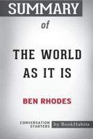 Summary of The World As It Is  by Ben Rhodes: Conversation Starters