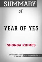 Summary of Year of Yes by Shonda Rhimes: Conversation Starters