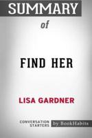 Summary of Find Her by Lisa Gardner: Conversation Starters