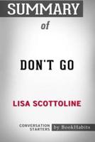 Summary of Don't Go by Lisa Scottoline: Conversation Starters