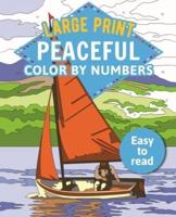 Large Print Peaceful Color by Numbers