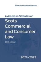 Avizandum Statutes on Scots Commercial and Consumer Law