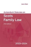 Avizandum Statutes on Scots Family Law 2023-2024