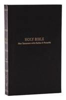 KJV Holy Bible: Pocket New Testament With Psalms and Proverbs, Black Softcover, Red Letter, Comfort Print: King James Version