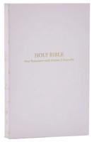 KJV Holy Bible: Pocket New Testament With Psalms and Proverbs, White Softcover, Red Letter, Comfort Print: King James Version