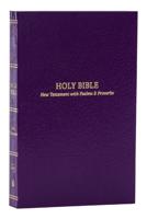 KJV Holy Bible: Pocket New Testament With Psalms and Proverbs, Purple Softcover, Red Letter, Comfort Print: King James Version