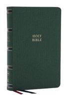 NKJV, Single-Column Reference Bible, Verse-by-Verse, Green Leathersoft, Red Letter, Comfort Print