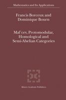 Mal'cev, Protomodular, Homological and Semi-Abelian Categories