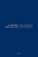 Linguistic Bibliography for the Year 2001 / Bibliographie Linguistique De L'année 2001