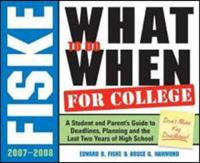Fiske What to Do When for College, 2008-2009
