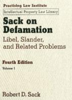 Sack on Defamation, 4th Ed