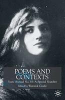 Poems and Contexts. Annual 16 Yeats