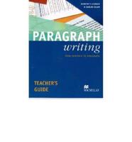 Paragraph Writing Teachers Guide International