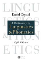 Dictionary of Linguistics and Phonetics, Fifth Edition EPZ