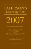 Paterson's Licensing Acts 2007