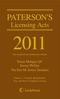 Paterson's Licensing Acts 2011