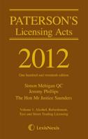 Paterson's Licensing Acts 2012