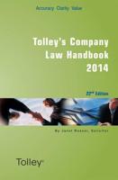 Tolley's Company Law Handbook 2014