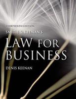 Online Course Pack: Smith & Keenan's Law for Business With OneKey Blackboard Access Card: Keenan, Law for Business 13E