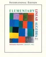 Elementary Linear Algebra: (International Edition) With Maple 10
