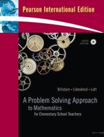 Valuepack:A Problem Solving Approach to Mathematics for Elementary School Teachers With Students Solution Manual