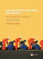 Valuepack: Organistional Behaviour and Analysis: An Intergrated Approach/Onekey WebCT Access Card