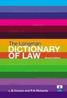 Valuepack the Longman Dictionary of Law/Better Law Essays:Tools & Techniques for Success in 2 Exams & Assignments/Letters to a Law Student:A Guide to Studying Law at University