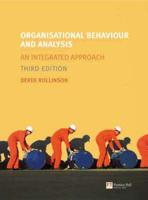 Valuepack:Organisational Behaviour and Analysis:An Integrated Approach/Research Methods for Business Students/The International Business Environment/Accounting and Finance for Non-Specialists