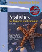 Valuepack:Statistics for Business and Economics and Student CD:International Edition/Student Solutions Manual