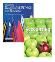 Valuepack:Foundation Quantitative Methods for Business/Accounting for Non-Accounting Students
