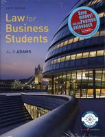 Online Course Pack:Law for Business Students Fifth edition/Contract Law Online Study Guide Access Card - To Accompany Pearson (WCT)