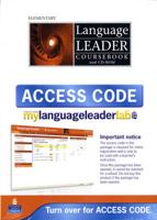 Language Leader Elementary Coursebook and CD-Rom and LMS +And Access Card Pack