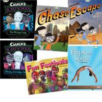 Learn to Read at Home With Bug Club: Orange Pack Featuring Casper the Friendly Ghost (Pack of 6 Reading Books With 4 Fiction and 2 Non-Fiction)