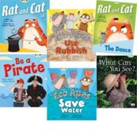 Learn to Read at Home With Bug Club: Red Pack (Pack of 6 Reading Books With 4 Fiction and 2 Non-Fiction)
