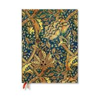 Morris Windrush (William Morris) Ultra 18-Month Vertical Hardback Dayplanner 2025 (Elastic Band Closure)