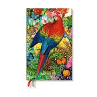 Tropical Garden (Nature Montages) Maxi 18-Month Vertical Softcover Flexi Dayplanner 2025 (Elastic Band Closure)