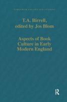 Aspects of Book Culture in Early Modern England