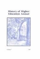 History of Higher Education Annual: 1987