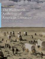 The Wadsworth Anthology of American Literature, Volume II, 1800-1865